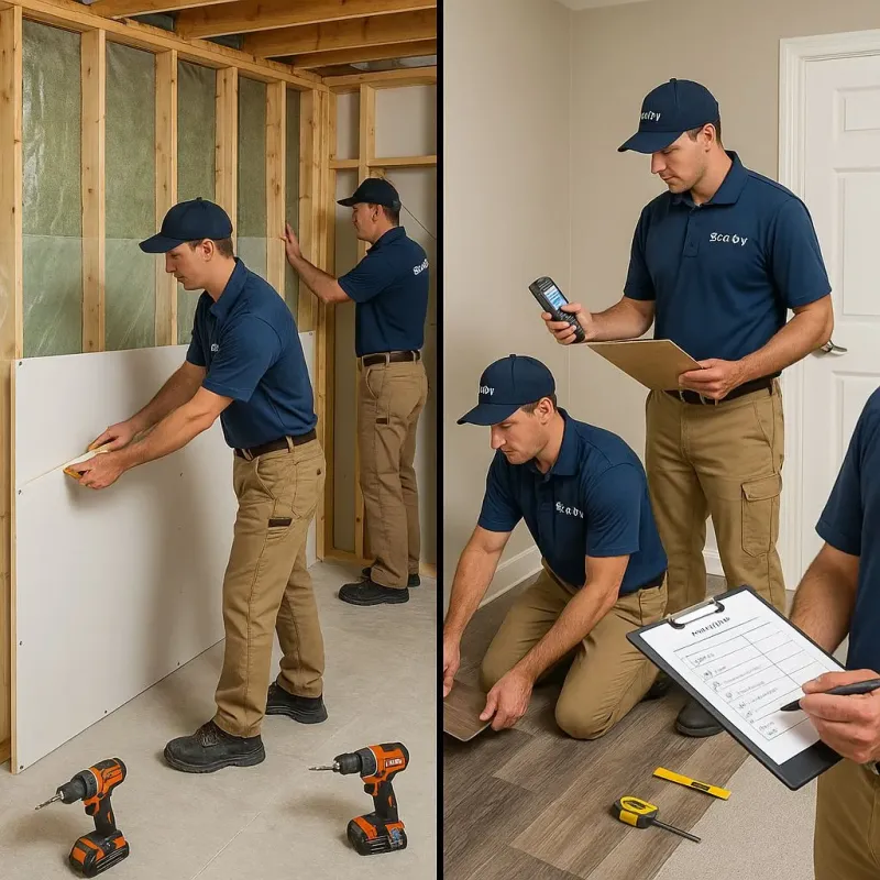 Repairs and Reconstruction process in Country Squire Lakes, IN